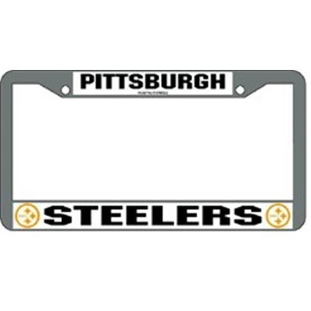 CISCO INDEPENDENT Pittsburgh Steelers License Plate Frame Chrome 9474627742